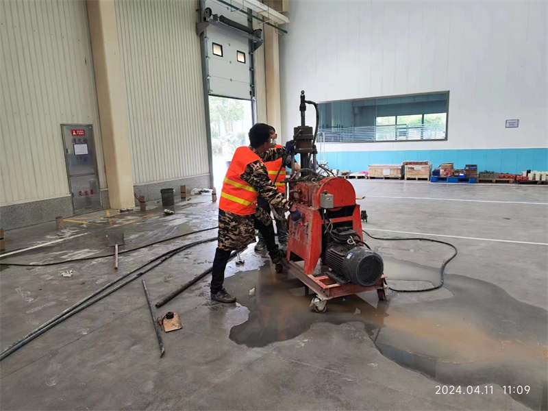 凤台厂房地面下沉塌陷注浆加固施工